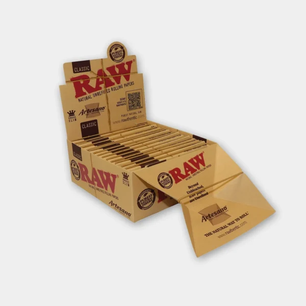 raw-classic-artesano-box RAW Classic Artesano Kingsize Slim + Tips + Tray – 15 packs