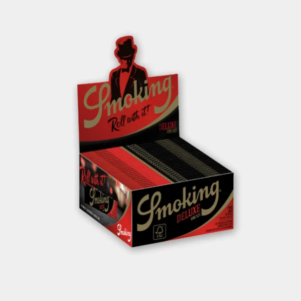 Smoking Deluxe Black Kingsize Vloei – 50 packs